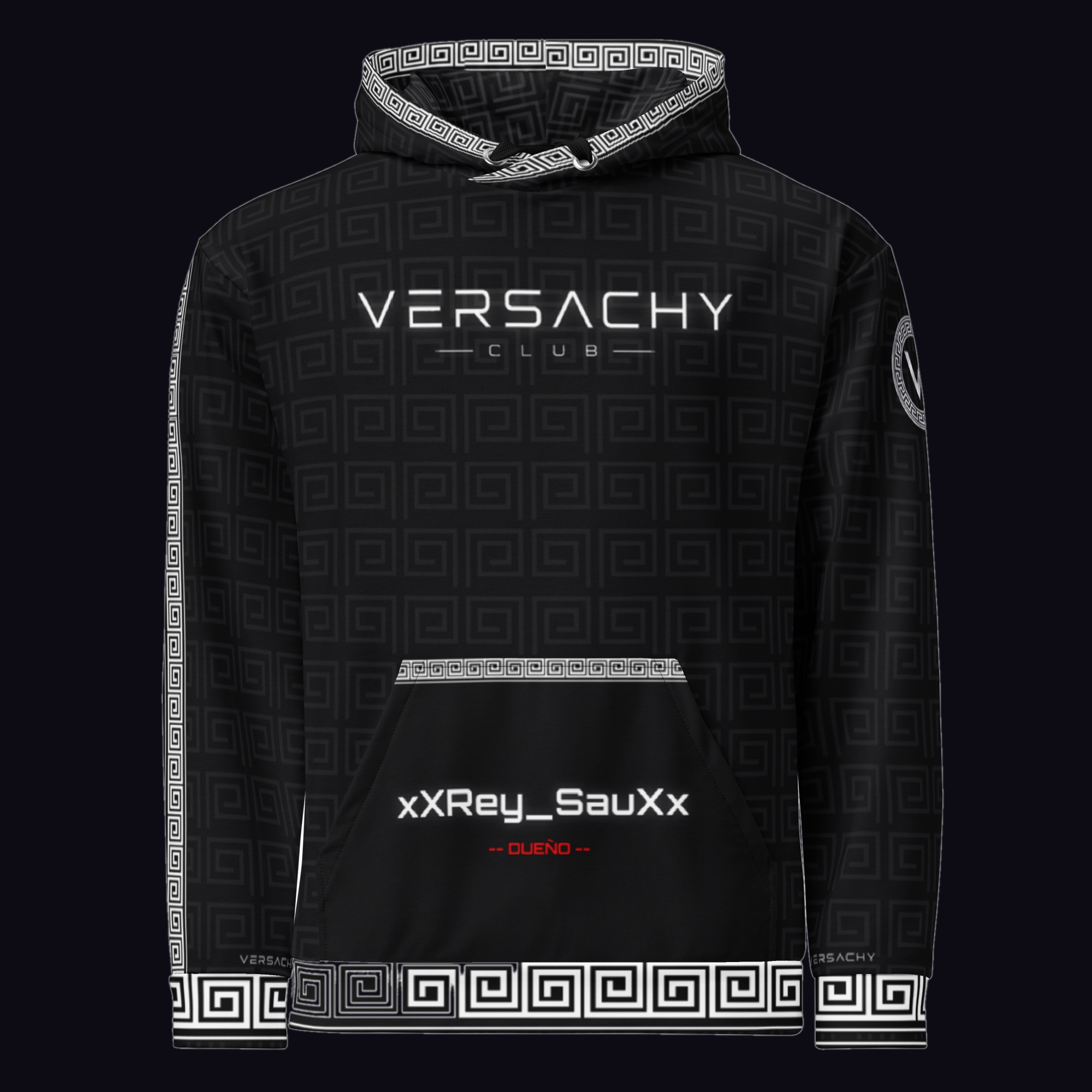 Chándal Versachy plata, sudadera por delante